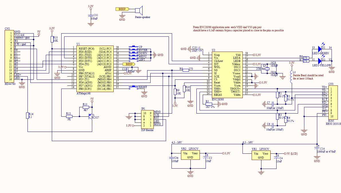 ethlcd wiring